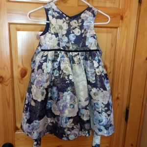 New without tags Girls Laura Ashley London dress 6x blue gold purple Fancy